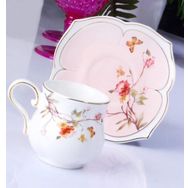 Kosova Flower Pembe Fincan Takımı