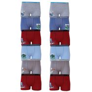 Kota 1005 12 Adet Renkli Baskılı Erkek Çocuk Boxer Külot