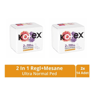 Kotex 2in 1 Regl Mesane Ultra Normal 2x14'lü Ped