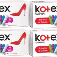 Kotex Normal 4 Paket 64 Adet Tampon