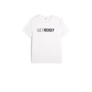 Koton 000 Erkek Beyaz Spor Slogan Baskılı Bisiklet Yaka Kısa Kollu T-shirt