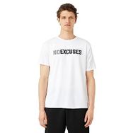 Koton 000 Erkek Beyaz Spor Slogan Baskılı Bisiklet Yaka T-shirt