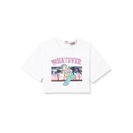 Koton 000 Erkek Çocuk Beyaz Bisiklet Yaka Kısa Kollu Baskılı T-shirt