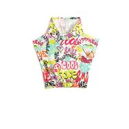 Koton 0D1 Kız Çocuk Ekru Desenli Mickey Mouse Lisanslı Sweatshirt