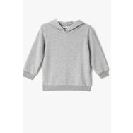 Koton 2KKB16101OK Basic Kapsonlu Uzun Kollu Sweatshirt