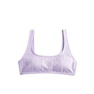 Koton 3SAK10054MM Lila U Yaka Kadın Bikini Üstü