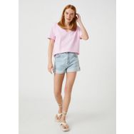 Koton 3SAK60002EK Pembe Kadın T-shirt