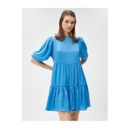 Koton 3SAK80088PW Mini Balon Kol Kısa Katlı Kadın Elbise