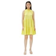 Koton 3SAK80107EW Sarı Katlı Kadın Elbise