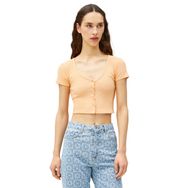 Koton 3SAL10059IK202 Turuncu Kadın Crop T-Shirt