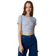 Koton 3SAL10118IK Lacivert Çizgili Genç Kız T-shirt