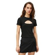 Koton 3SAL10281IK Siyah Kadın T-Shirt
