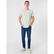 Koton 3SAL40028MD Orta İndigo Mid Kadın Pamuk Denim Pantolon