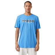Koton 3SAM10025HK Mavi 1Bm Erkek Pamuk Jersey T-Shirt