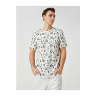Koton 3SAM10190HK Siyah - Beyaz Erkek T-Shirt