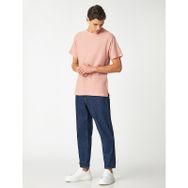 Koton 3SAM10249HK 250 Pembe Basic Bisiklet Yaka Erkek T-shirt
