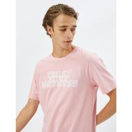 Koton 3SAM10347HK Pembe Erkek T-shirt