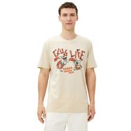 Koton 3SAM10407HK Bej Erkek T-shirt