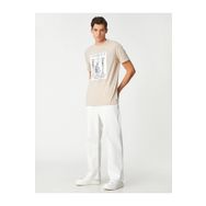 Koton 3SAM10459HK Bej Erkek T-shirt