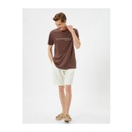 Koton 3SAM10805HK Kahverengi Erkek T-shirt