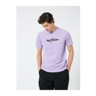 Koton 3SAM10963HK Lila Erkek T-shirt