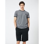 Koton 3SAM10986HK Siyah Erkek T-shirt