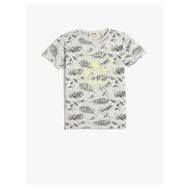 Koton 3SKB10077TK 655 Mavi Erkek Çocuk Pamuk Jersey Kısa Kollu T-Shirt