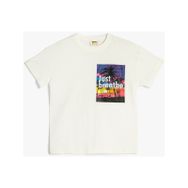 Koton 3SKB10130TK Beyaz Erkek Çocuk T-shirt
