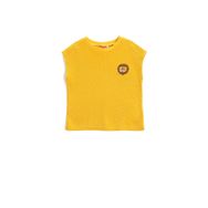 Koton 3SMB30001TK Hardal Dinozor Baskılı Erkek Bebek T-shirt