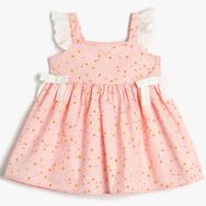 Koton 3SMG80032AW Pembe Kız Bebek Elbise