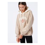 Koton 3WAL10010IK Kapüşon Yaka Baskılı Bej Kadın Sweatshirt