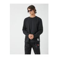 Koton 3WAM70208MK Bisiklet Yaka Etiketli Erkek Sweatshirt