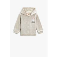 Koton 3WMG10009AK Kız Bebek Bej Sweatshirt