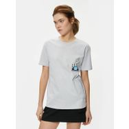 Koton 4SAL10139IK Gri Kadın T-shirt
