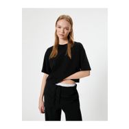 Koton 4SAL10790IK Siyah Kadın T-shirt