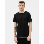 Koton 4SAM10065HK Siyah Erkek T-Shirt
