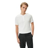 Koton 4SAM10067HK Beyaz Erkek T-shirt