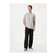 Koton 4SAM10075HK 031 Gri Basic Cep Detaylı Erkek T-shirt