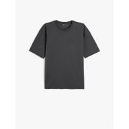Koton 4SAM10270HK 024 Gri Basic Erkek T-shirt