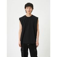 Koton 4SAM30005MK 999 Siyah Pamuk Jersey Kolsuz Erkek T-shirt