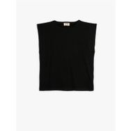 Koton 4SKG10106AK Siyah Kadın T-shirt