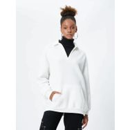 Koton 4WAL10063IK Basic Beyaz Kadın Sweatshirt