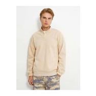 Koton 4WAM70044MK Bej Dik Yaka Erkek Sweatshirt