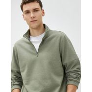 Koton 4WAM70122MK Yeşil Erkek Sweatshirt