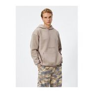 Koton 4WAM70168MK Bej Baskılı Erkek Sweatshirt