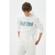 Koton 4WAM70171MK California Baskılı Beyaz Erkek Sweatshirt