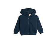 Koton 4WMB10219TK 715 Lacivert Erkek Bebek Pamuk Jersey Sweatshirt