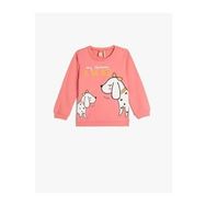 Koton 4WMG10023AK Pembe Bebek Sweatshirt