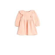 Koton 4WMG80027AW Pembe Fırfır Detaylı Kız Bebek Elbise
