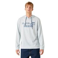 Koton 624 Mavi Baskılı Kapşonlu Erkek Sweatshirt